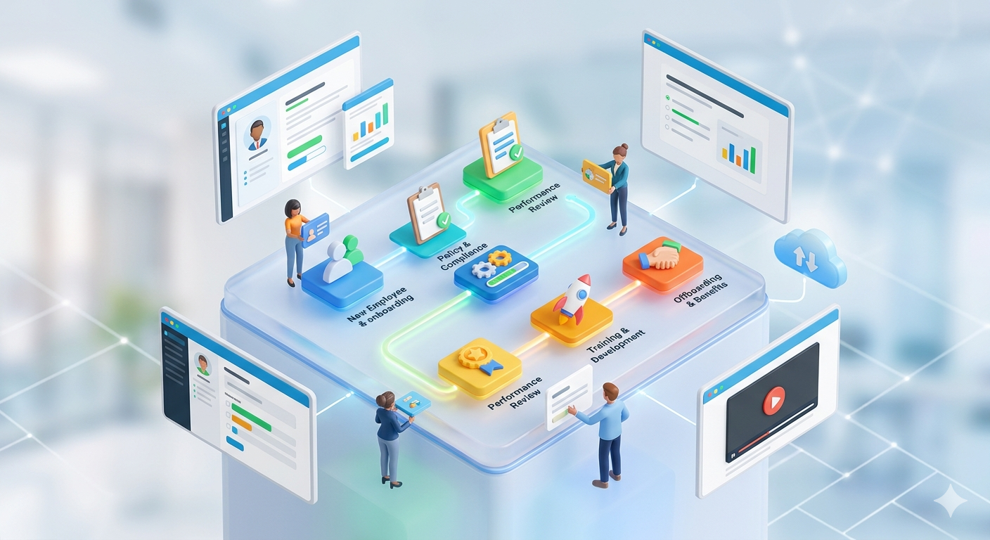 HR and onboarding template preview