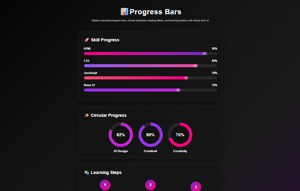 Progress bar code block preview