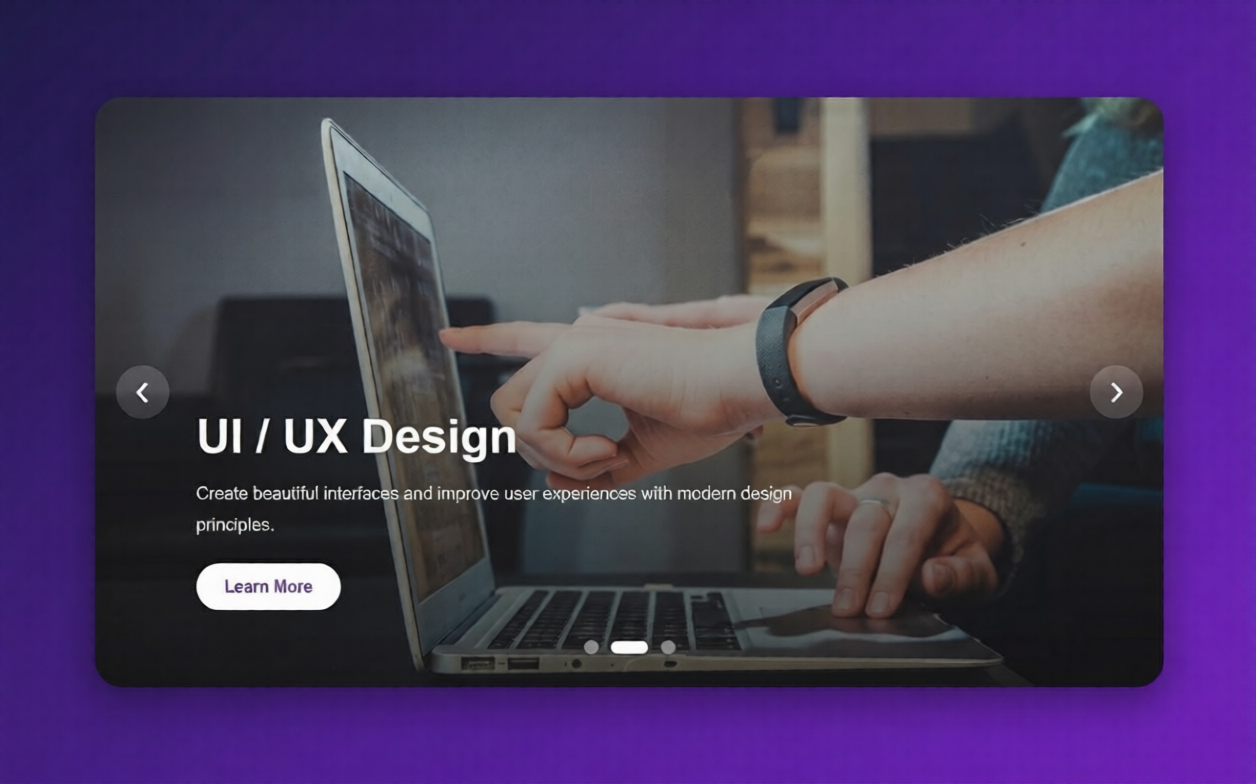 Image compare slider code block preview